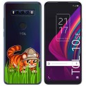 Funda Gel Transparente para TCL 10 SE diseño Tigre Dibujos