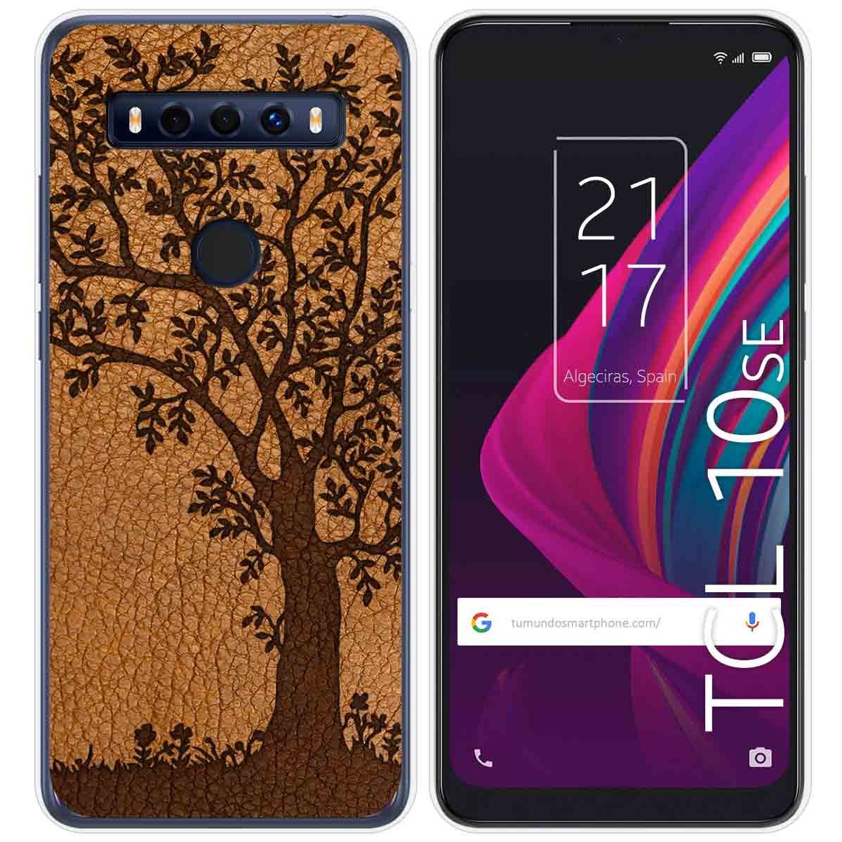 Funda Gel Tpu para TCL 10 SE diseño Cuero 03 Dibujos
