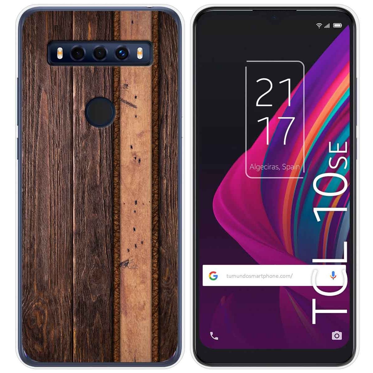Funda Gel Tpu para TCL 10 SE diseño Madera 05 Dibujos