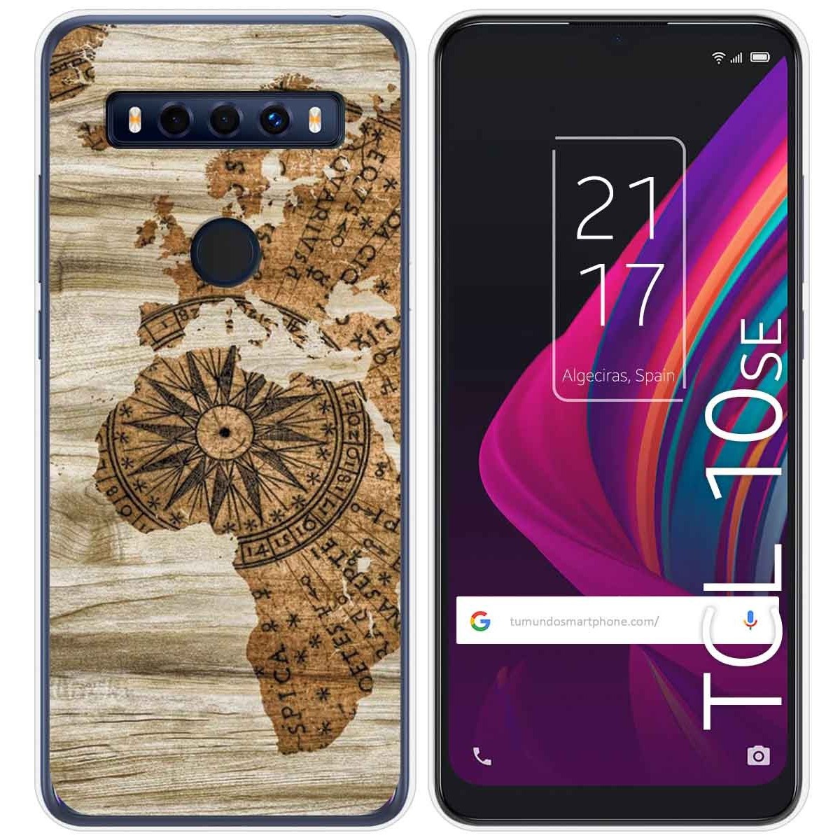 Funda Gel Tpu para TCL 10 SE diseño Madera 07 Dibujos