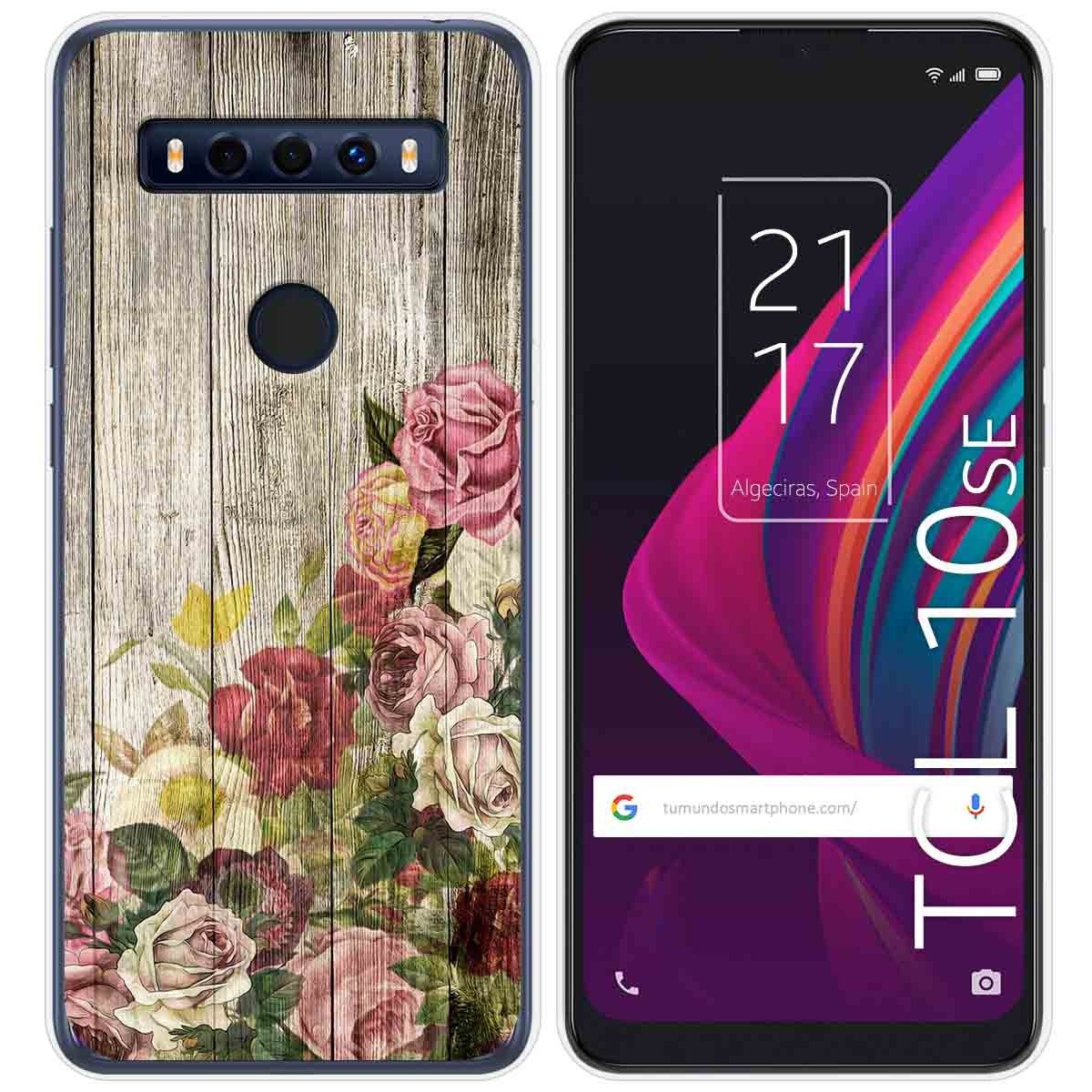 Funda Gel Tpu para TCL 10 SE diseño Madera 08 Dibujos