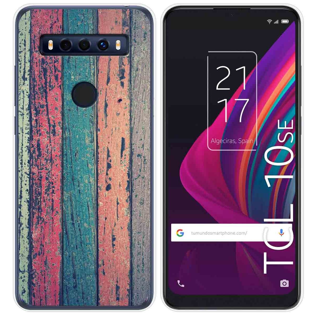 Funda Gel Tpu para TCL 10 SE diseño Madera 10 Dibujos