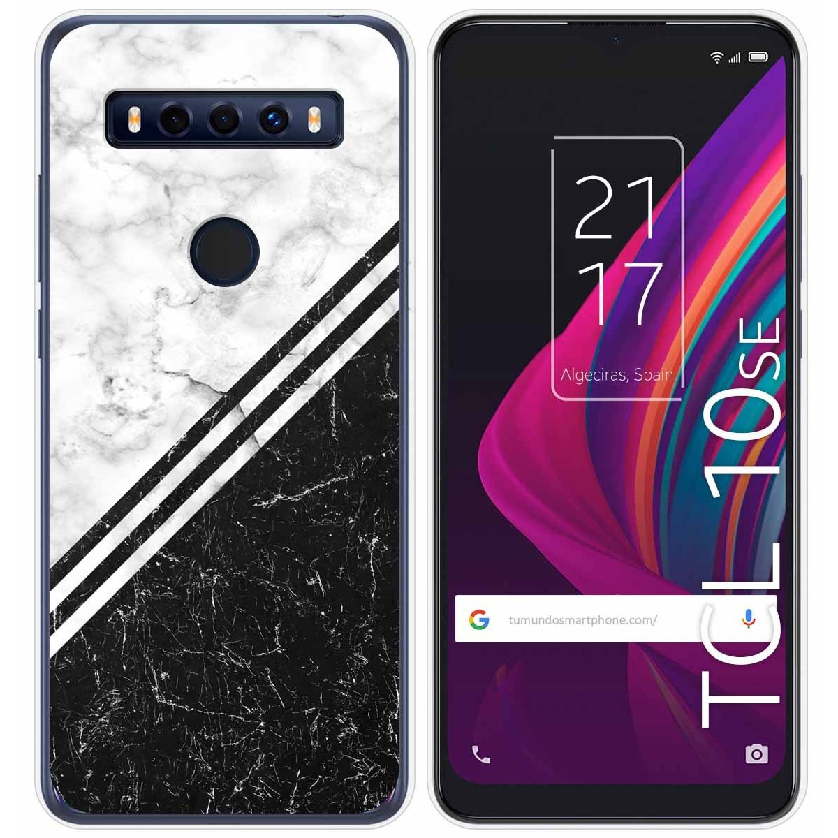 Funda Gel Tpu para TCL 10 SE diseño Mármol 01 Dibujos