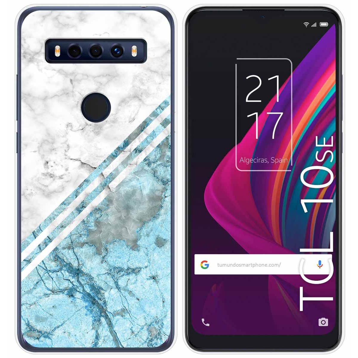 Funda Gel Tpu para TCL 10 SE diseño Mármol 02 Dibujos