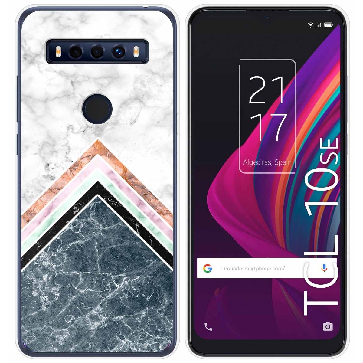 Funda Gel Tpu para TCL 10 SE diseño Mármol 05 Dibujos