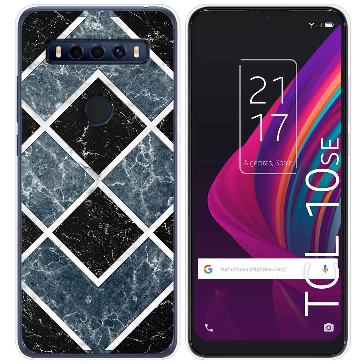 Funda Gel Tpu para TCL 10 SE diseño Mármol 06 Dibujos