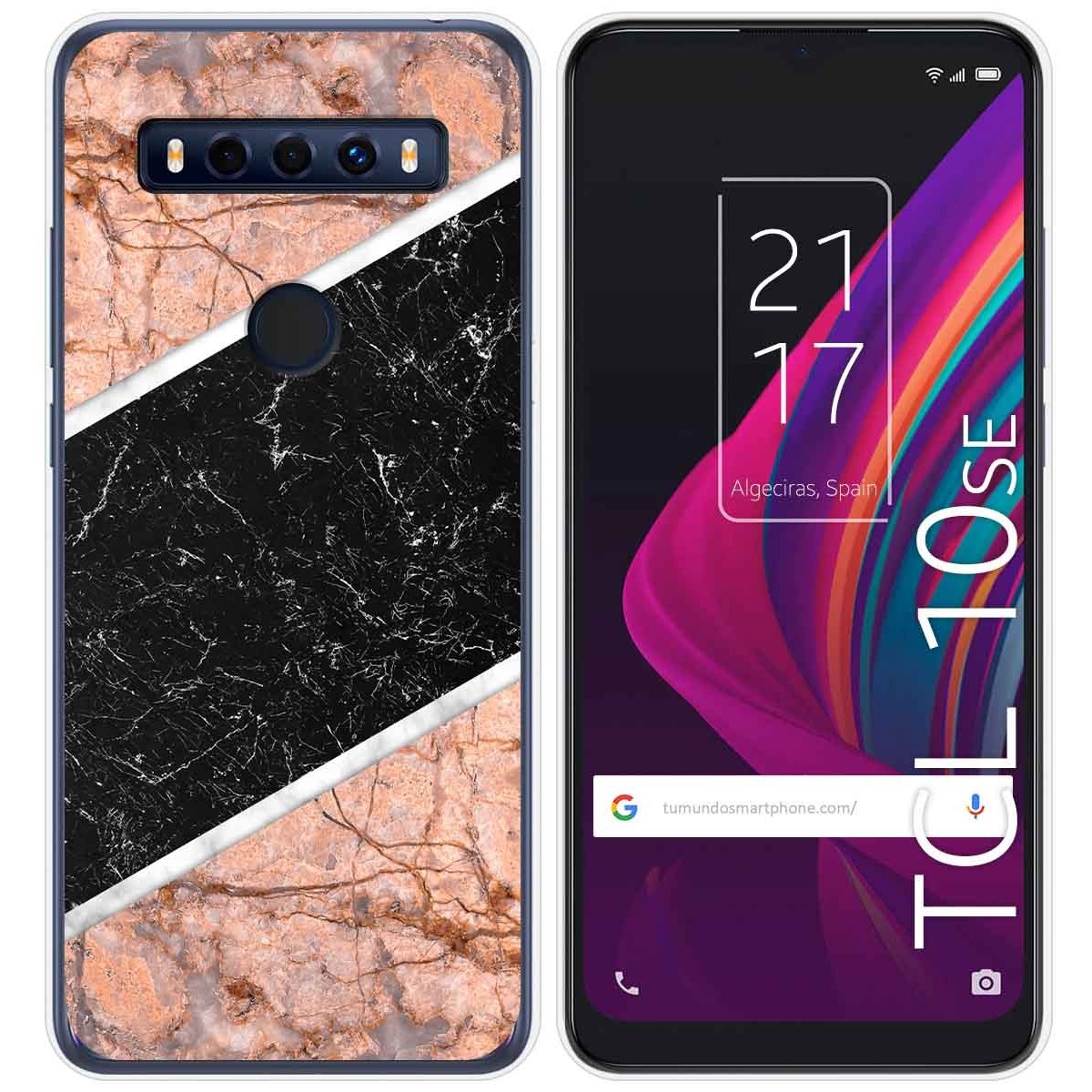 Funda Gel Tpu para TCL 10 SE diseño Mármol 07 Dibujos