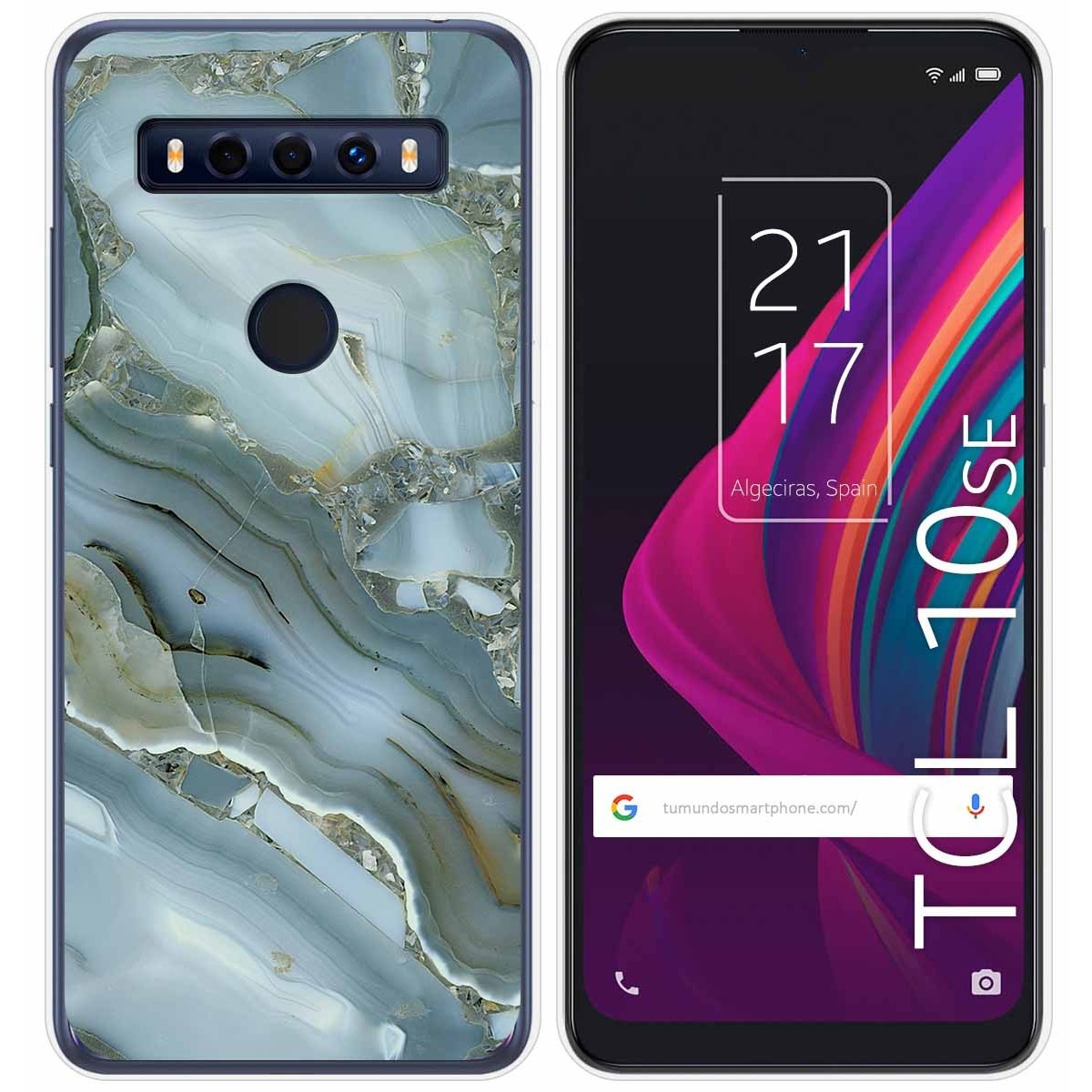 Funda Gel Tpu para TCL 10 SE diseño Mármol 09 Dibujos