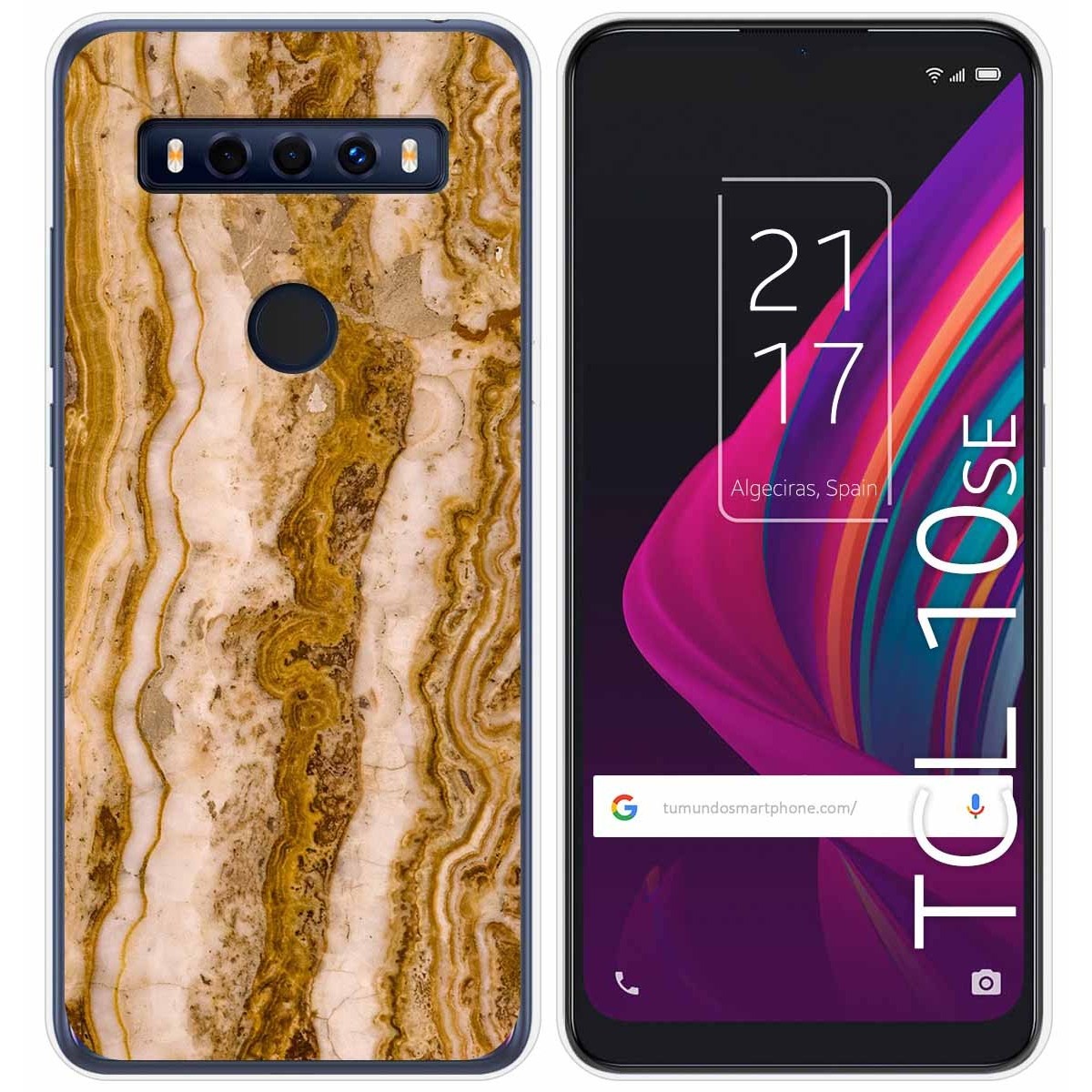 Funda Gel Tpu para TCL 10 SE diseño Mármol 10 Dibujos