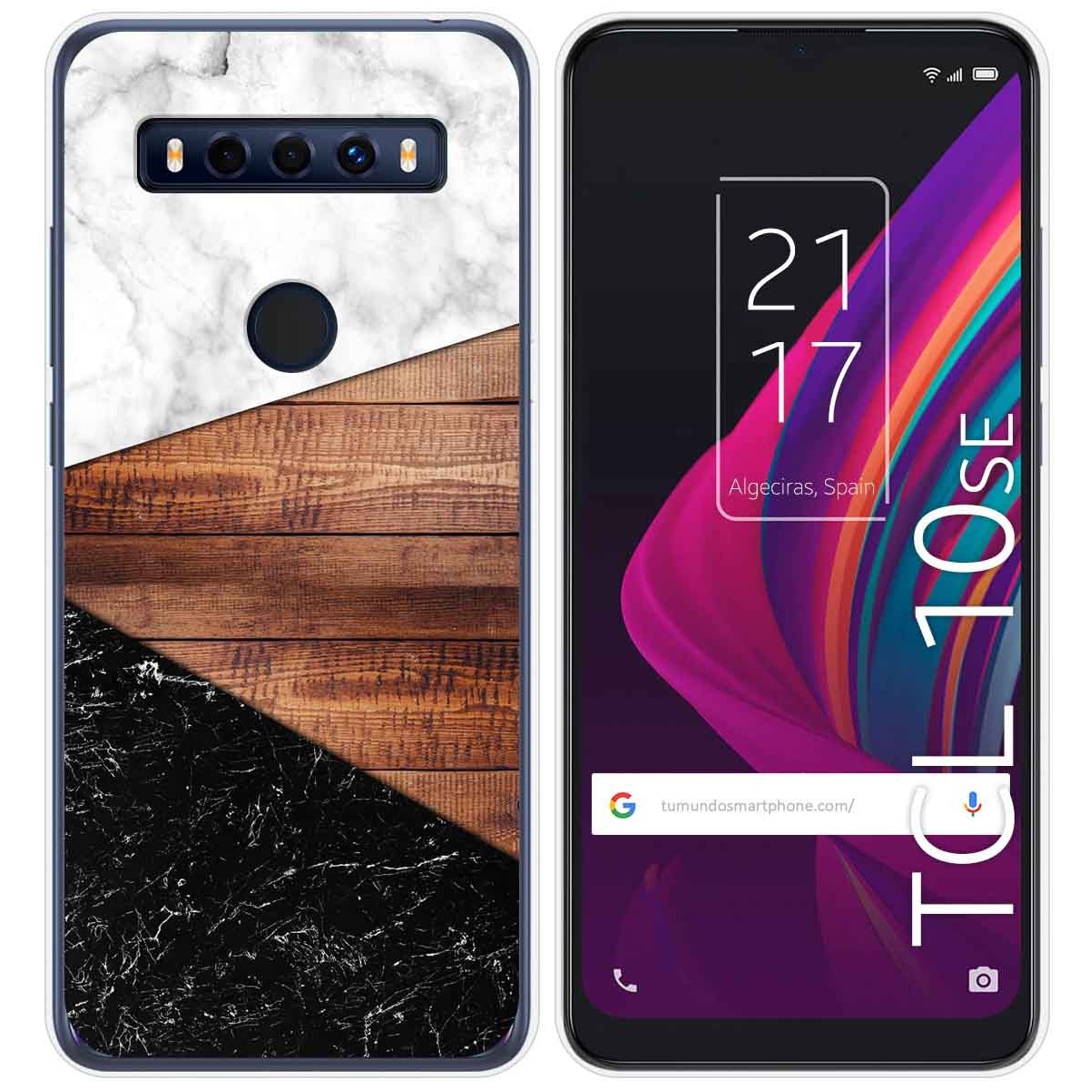 Funda Gel Tpu para TCL 10 SE diseño Mármol 11 Dibujos
