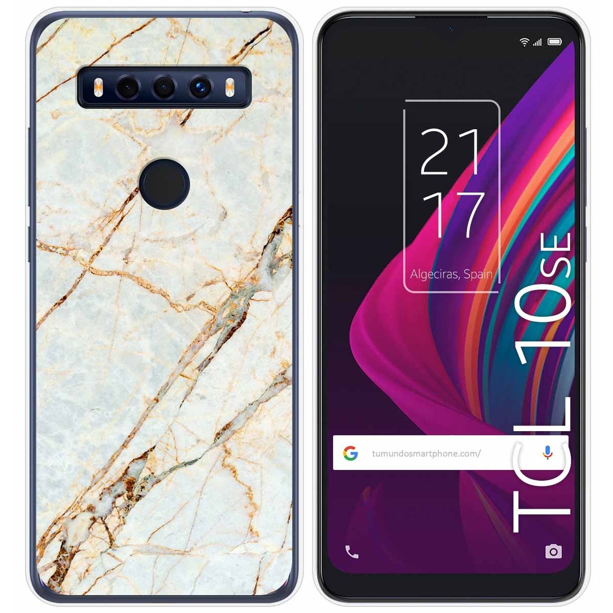 Funda Gel Tpu para TCL 10 SE diseño Mármol 13 Dibujos