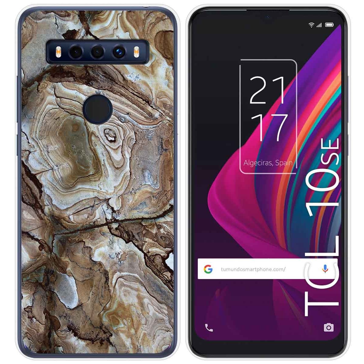 Funda Gel Tpu para TCL 10 SE diseño Mármol 14 Dibujos