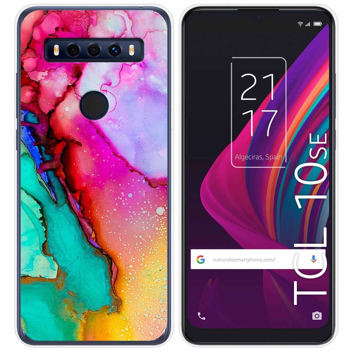 Funda Gel Tpu para TCL 10 SE diseño Mármol 15 Dibujos