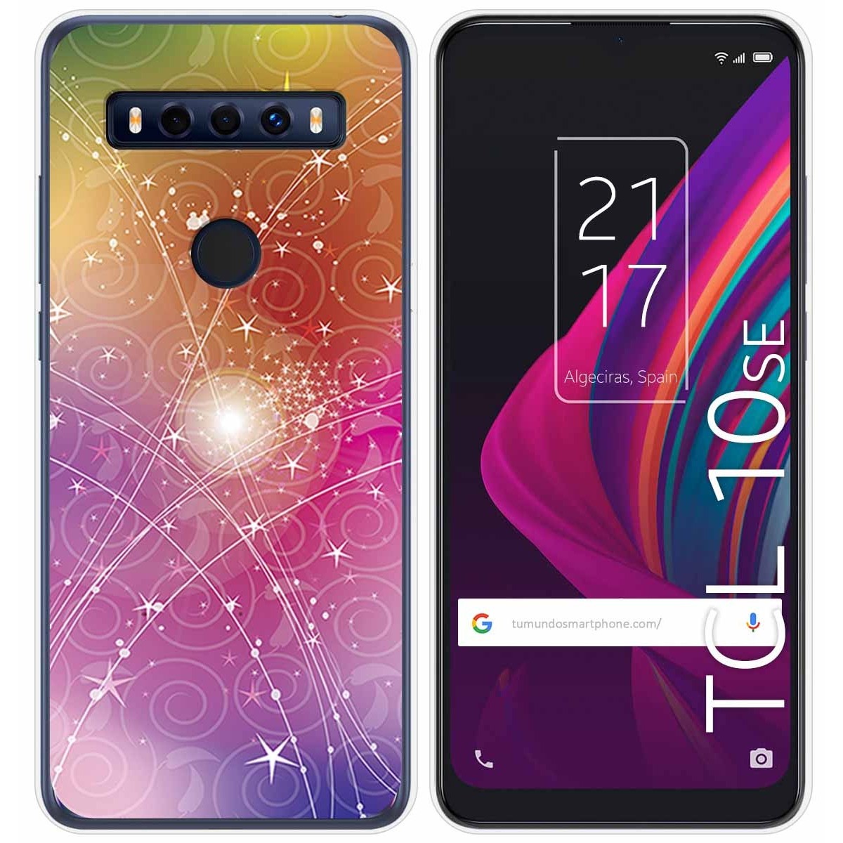 Funda Gel Tpu para TCL 10 SE diseño Abstracto Dibujos