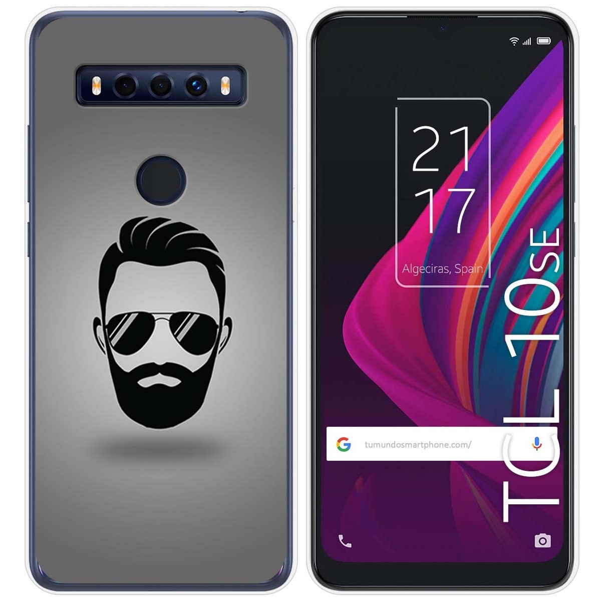 Funda Gel Tpu para TCL 10 SE diseño Barba Dibujos