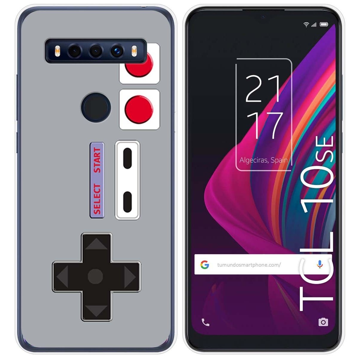 Funda Gel Tpu para TCL 10 SE diseño Consola Dibujos