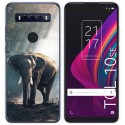 Funda Gel Tpu para TCL 10 SE diseño Elefante Dibujos