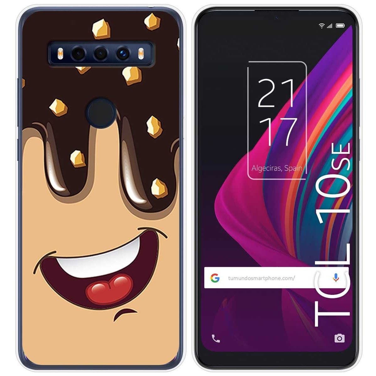 Funda Gel Tpu para TCL 10 SE diseño Helado Chocolate Dibujos