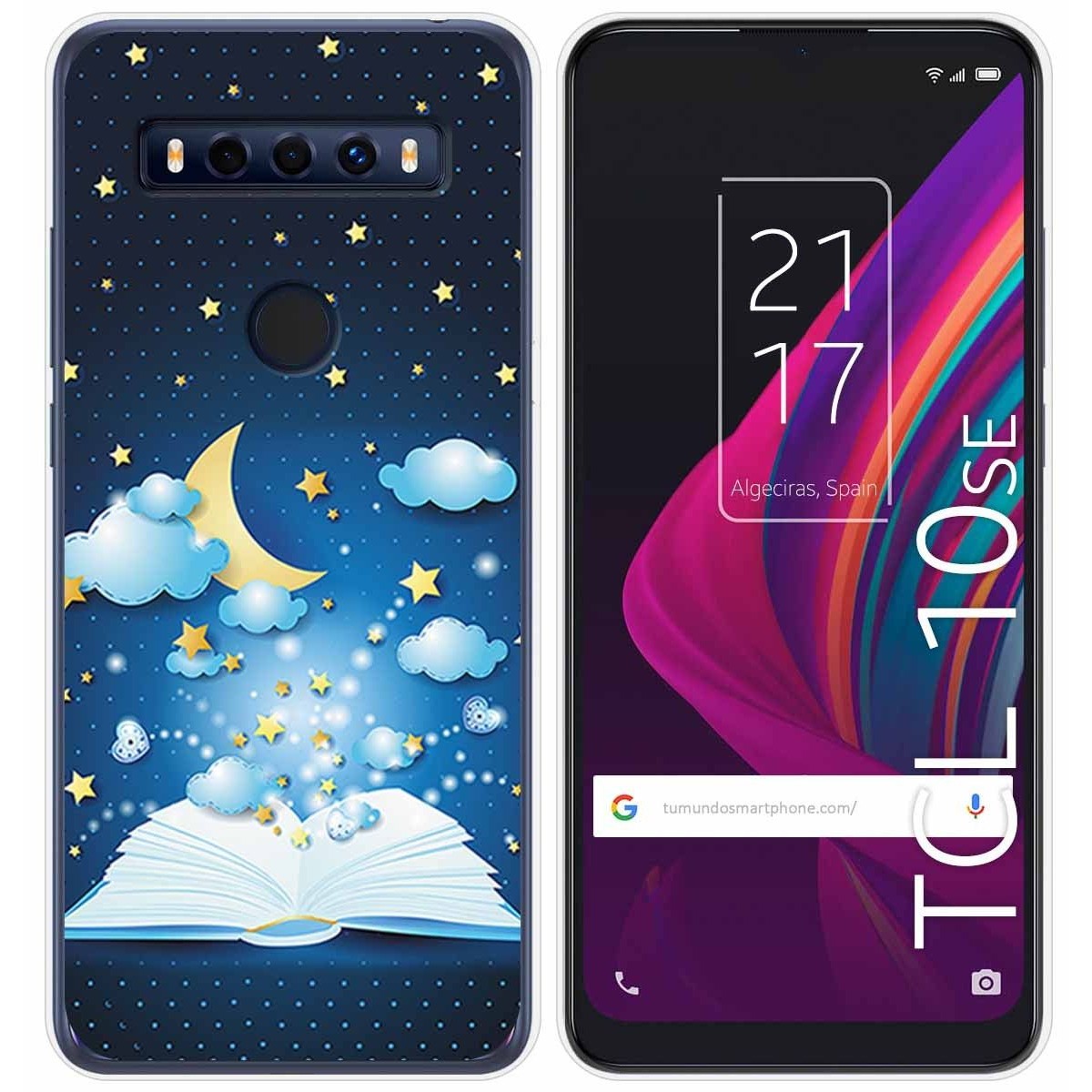 Funda Gel Tpu para TCL 10 SE diseño Libro Cuentos Dibujos