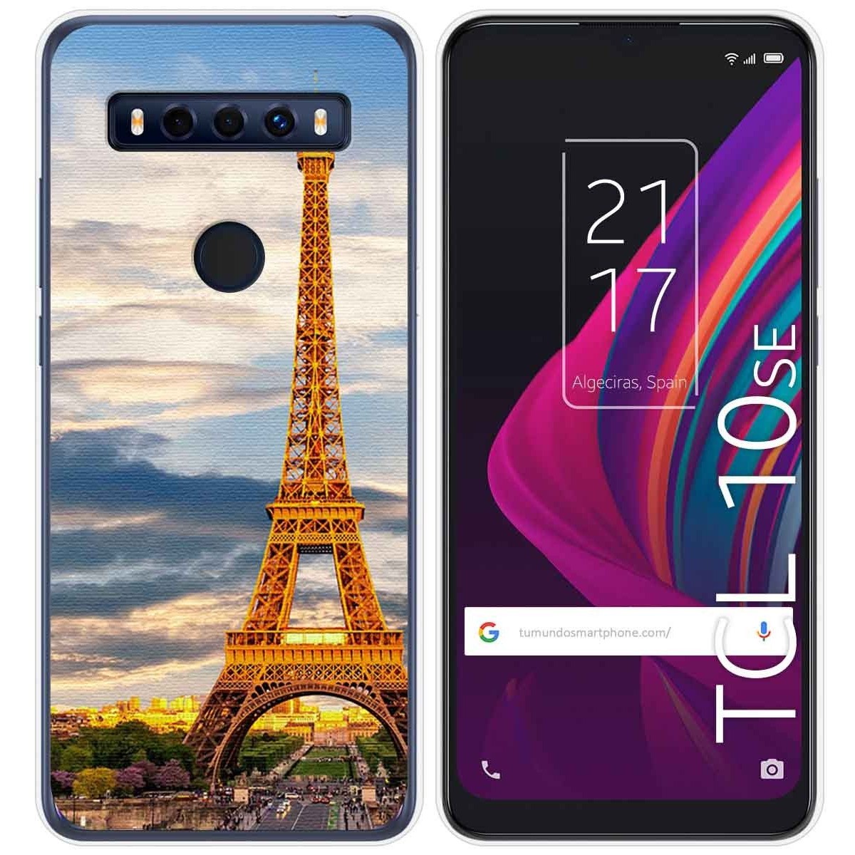 Funda Gel Tpu para TCL 10 SE diseño Paris Dibujos