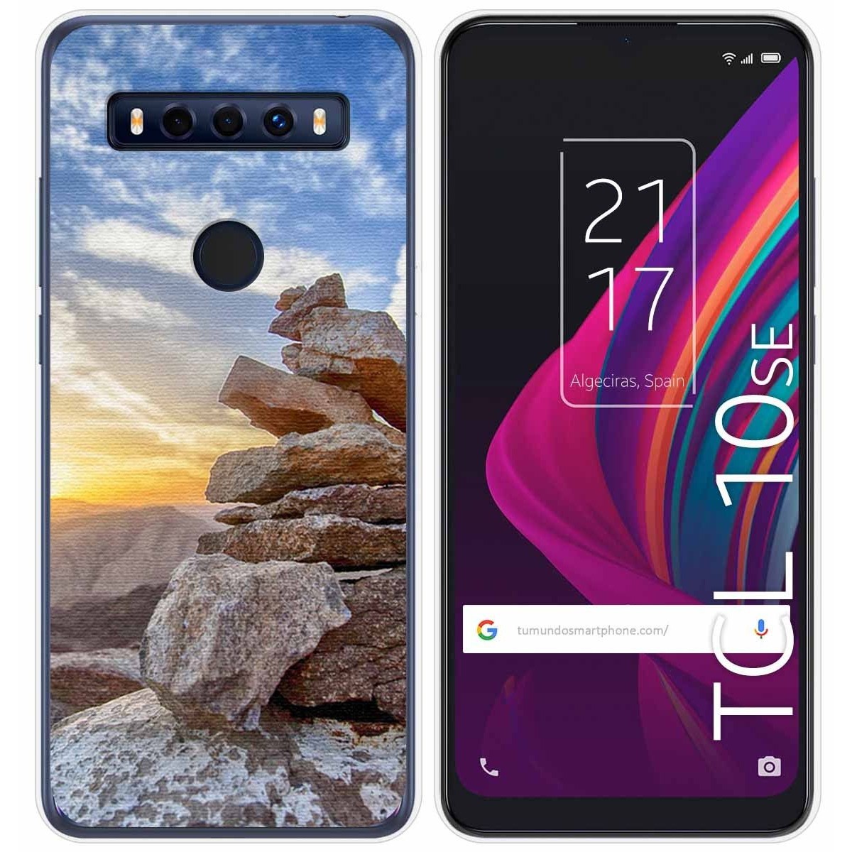 Funda Gel Tpu para TCL 10 SE diseño Sunset Dibujos