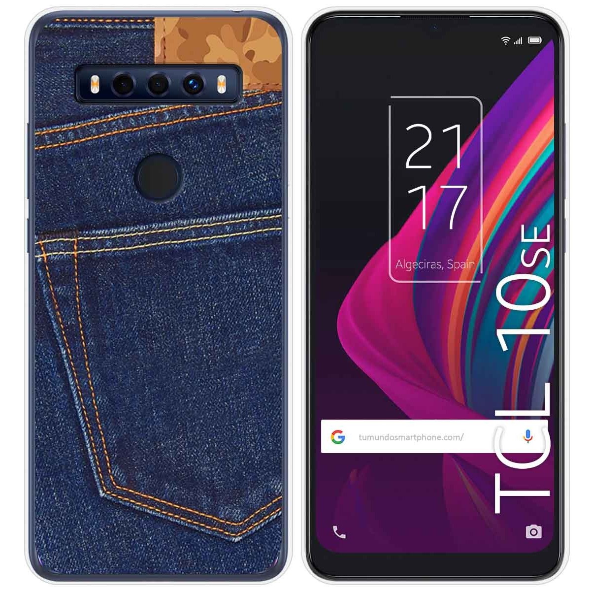 Funda Gel Tpu para TCL 10 SE diseño Vaquero Dibujos