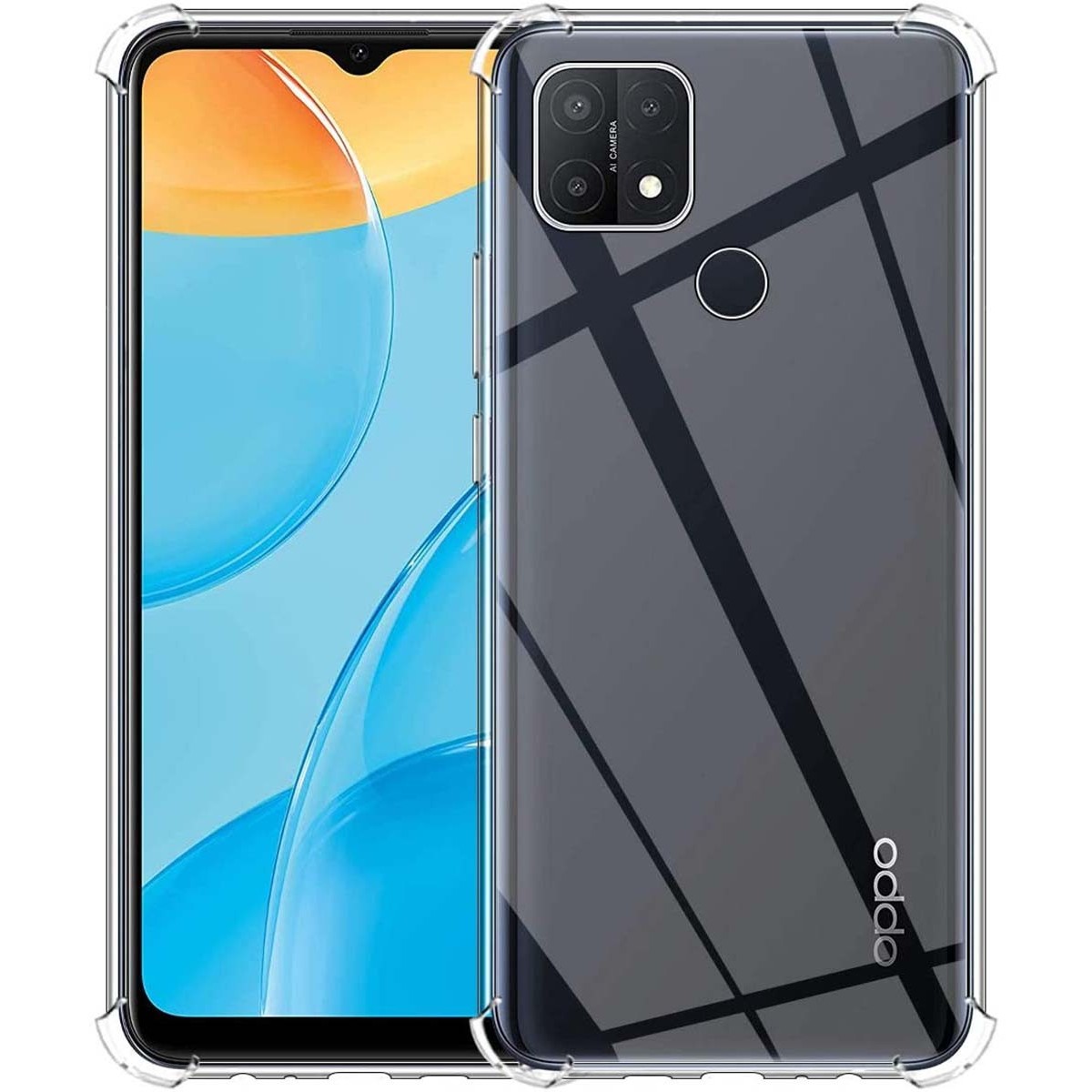 Funda Gel Tpu Anti-Shock Transparente para Oppo A15