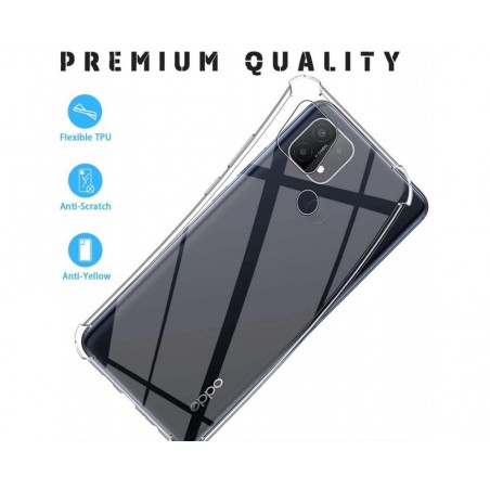 Funda Gel Tpu Anti-Shock Transparente para Oppo A15