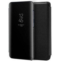Funda Flip Cover Clear View para Samsung Galaxy A42 5G color Negra
