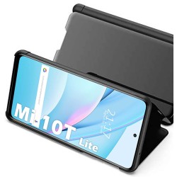 Funda Flip Cover Clear View para Xiaomi Mi 10T Lite color Azul