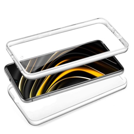 Funda Completa Transparente Pc + Tpu Full Body 360 para Xiaomi POCO M3