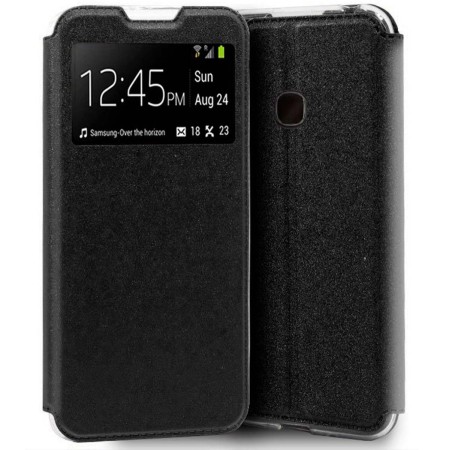 Funda Libro Soporte con Ventana para Realme 7i / Narzo 30A color Negra