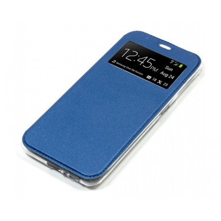 Funda Libro Soporte con Ventana para Samsung Galaxy A12 / M12 color Azul
