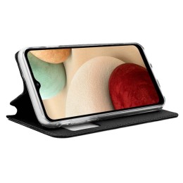 Funda Libro Soporte con Ventana para Samsung Galaxy A12 / M12 color Negra 2