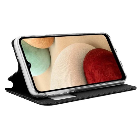 Funda Libro Soporte con Ventana para Samsung Galaxy A12 / M12 color Negra