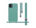 Funda Silicona Líquida con Cordón para Iphone 11 (6.1) color Verde