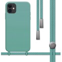 Funda Silicona Líquida con Cordón para Iphone 11 (6.1) color Verde