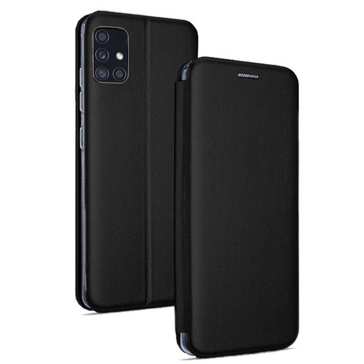 Funda Libro Soporte Magnética Elegance Negra para Samsung Galaxy M51