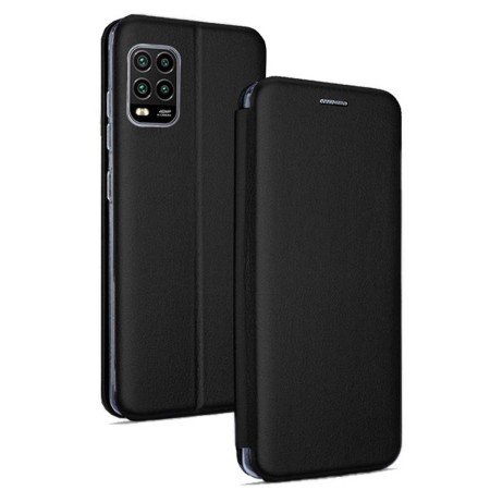 Funda Libro Soporte Magnética Elegance Negra para Xiaomi Mi 10 Lite