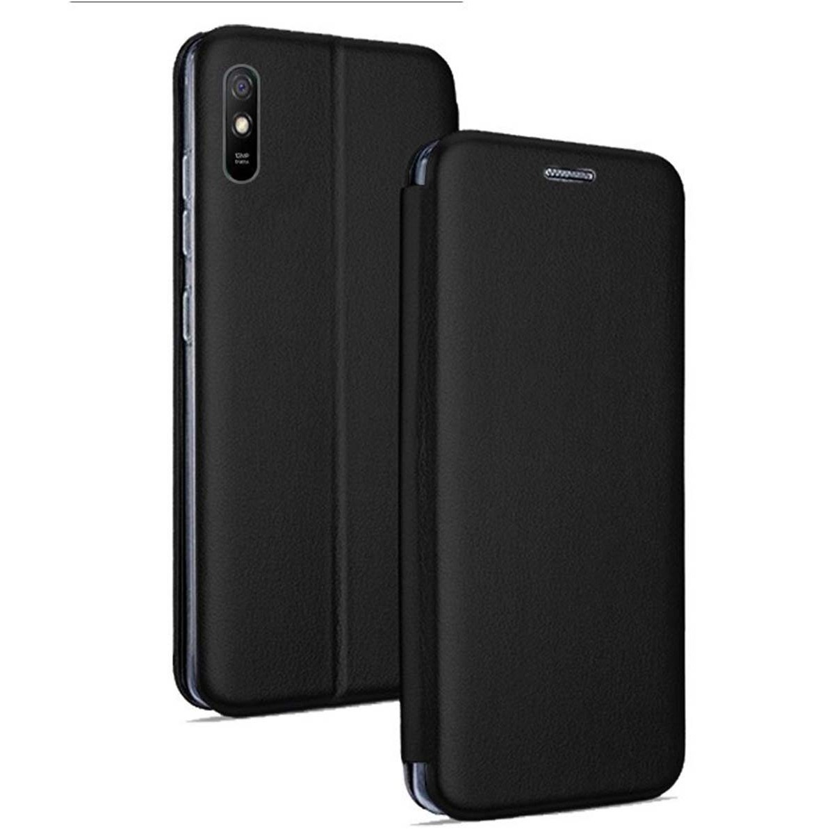 Funda Libro Soporte Magnética Elegance Negra para Xiaomi Redmi 9A / 9AT
