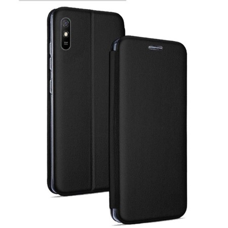 Funda Libro Soporte Magnética Elegance Negra para Xiaomi Redmi 9A / 9AT