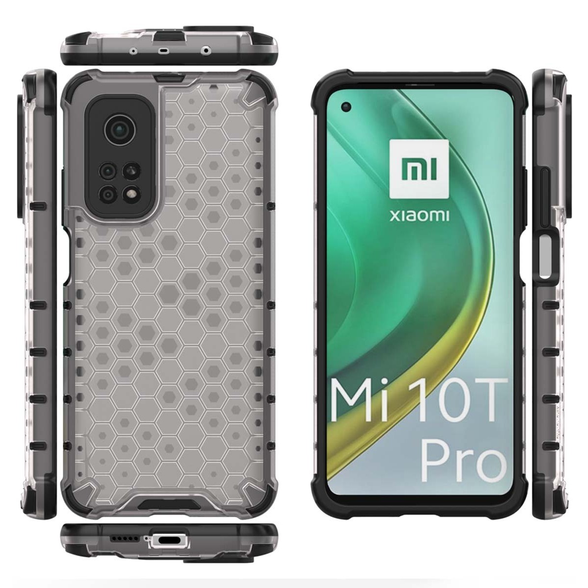 Funda Tipo Honeycomb Armor (Pc+Tpu) Transparente para Xiaomi Mi 10T / MI 10T Pro