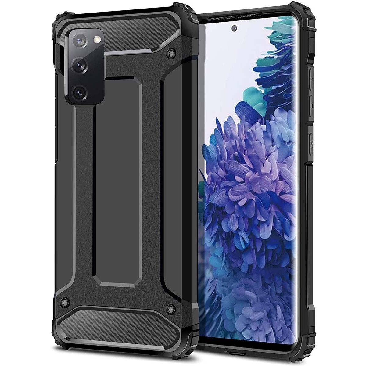 Funda Tipo Hybrid Tough Armor (Pc+Tpu) Negra para Samsung Galaxy S20 FE