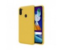 Funda Silicona Líquida Ultra Suave para Samsung Galaxy A11 / M11 color Amarilla