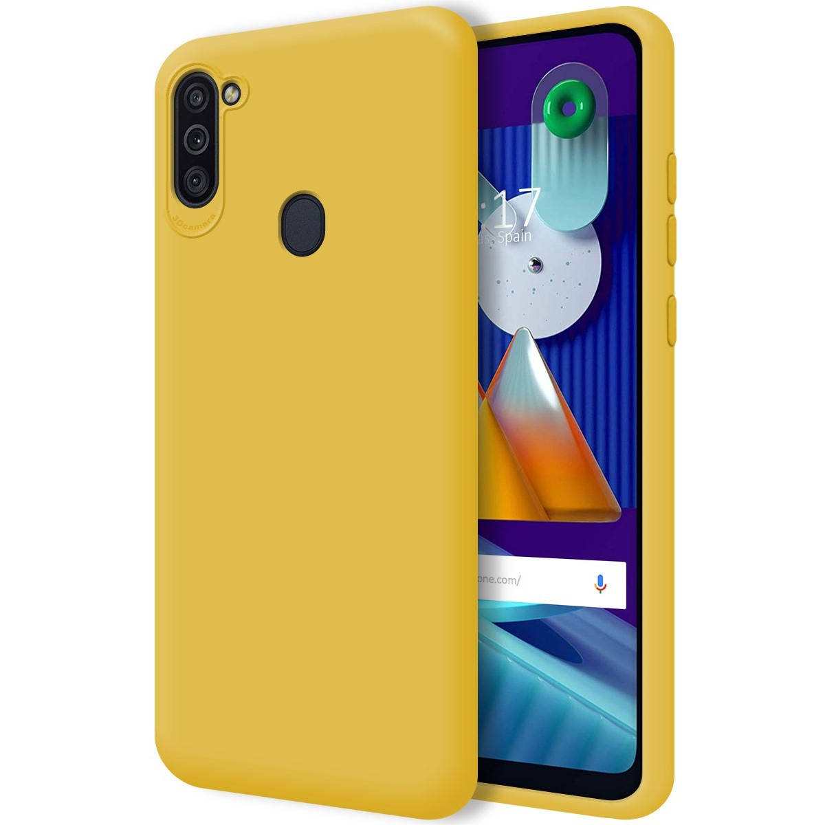 Funda Silicona Líquida Ultra Suave para Samsung Galaxy A11 / M11 color Amarilla