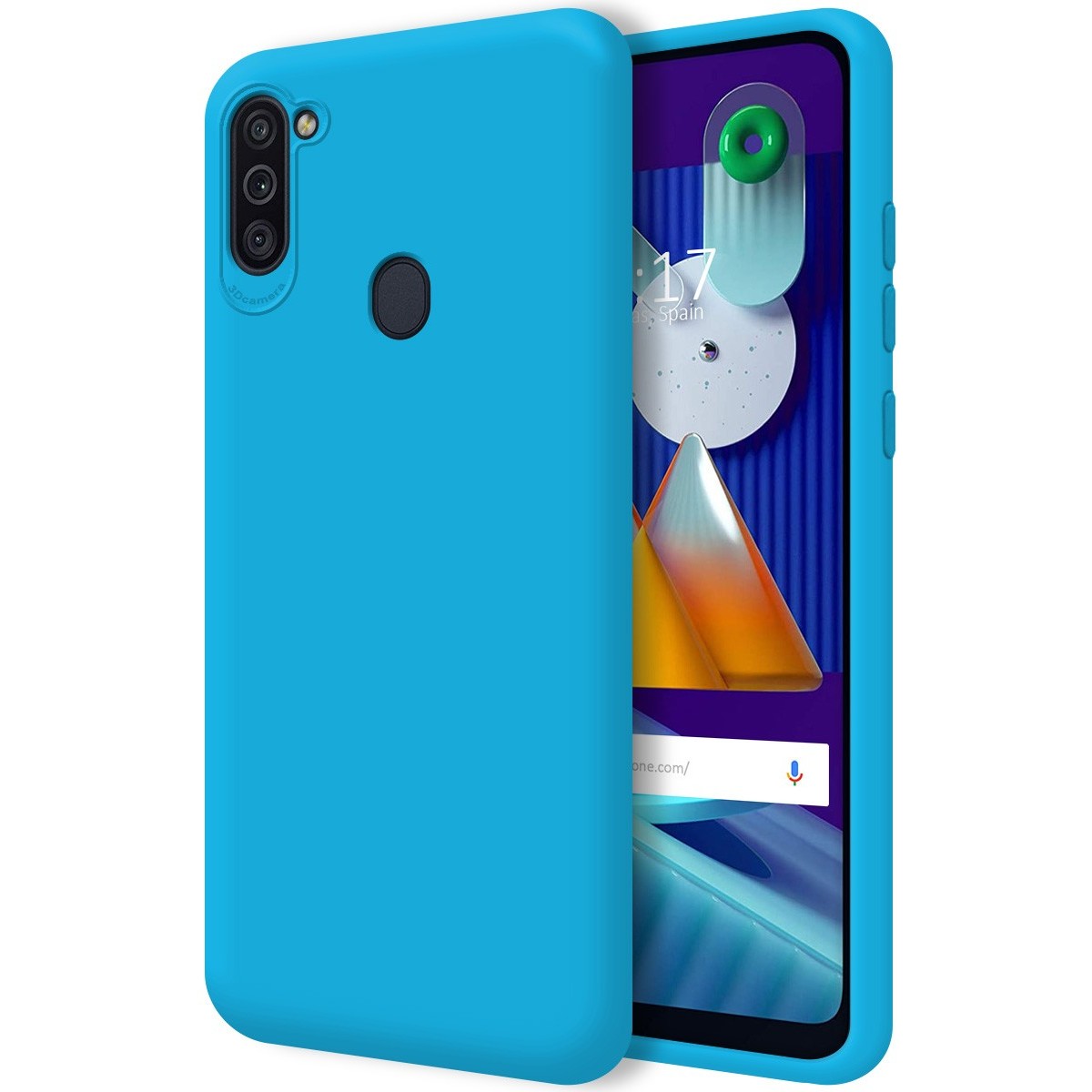 Funda Silicona Líquida Ultra Suave para Samsung Galaxy A11 / M11 color Azul