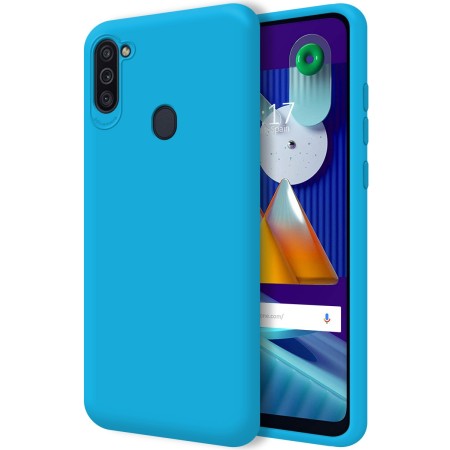 Funda Silicona Líquida Ultra Suave para Samsung Galaxy A11 / M11 color Azul