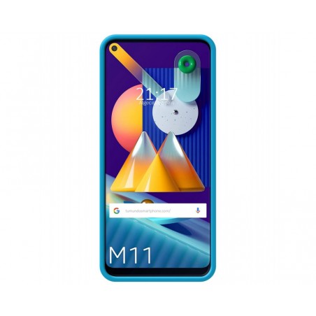 Funda Silicona Líquida Ultra Suave para Samsung Galaxy A11 / M11 color Azul