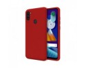Funda Silicona Líquida Ultra Suave para Samsung Galaxy A11 / M11 color Roja
