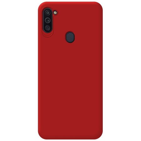 Funda Silicona Líquida Ultra Suave para Samsung Galaxy A11 / M11 color Roja